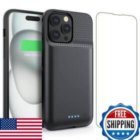 B0cwl154nq Feob Iphone 15 Pro Battery Case 7500mah 15w Fast Charging Slim Protective Cover