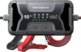 Icm10a-1 Firstpower Pro Marine Battery Charger 10x1 1-bank 10a Onboard 12v Waterproof For Boat