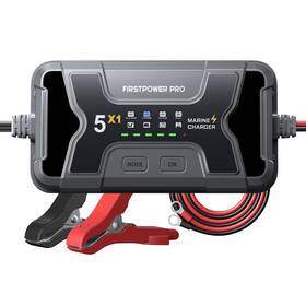 Icm5a-1 Firstpower Pro Marine Battery Charger 1 Bank 5a Waterproof Boat Batter Onboard Sla Agm