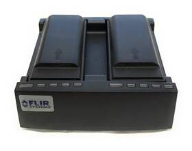 1195102 Flir Dual-bay Battery Charger Dock With 2 Batteries For Thermacam E-series