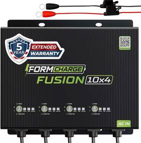 10a-bank Form Fx410a01 Fusion 10x4 4-bank Marine Charger 12v 40a Lithium Lifepo4 Agm Ip67
