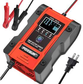 Lz1996 Foxsur New Upgrade Lithium Battery Charger 12v/24v 6amp Full Automatic Intelligen