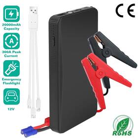 Mgpct2660 Global Phoenix 12v Car Jump Starter 360a Peak 20000mah Portable Power Bank Black Lightweight