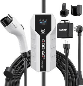 Ev-b04-us003b  Godiag Level 1 2 Ev Charger - Etl Certified 16amp 110v-240v 20ft Cable