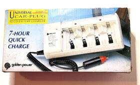 Ckb-8a-7c Golden Power Universal 12 Volt Car Charger Battery Ni-cd 7-hour Quick New