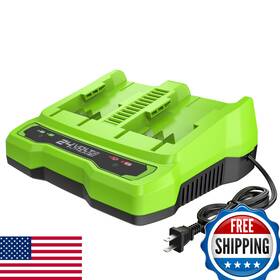 B0918y68mv Greenworks 24v Dual Port Battery Charger