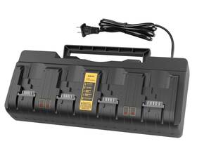 Gw-10 Gwelec 4-port Battery Charger Station For Dewalt 12v 20v Max Lithium Batteries Home