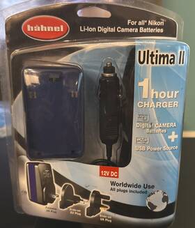 Hahnel 099113003423 Ultima Ii 1 Hour Charger For Li-ion Digital Camera Batteries 3 Plugs A5