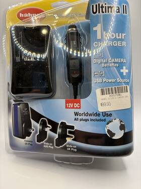 10003440 Hahnel Ultima Ii 1hr Charger Sony Np-bk1 Fg1 Bg1 Fm50 Bn1 Usb Car Plug Nip