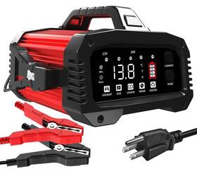 Tk2500 Haibro 25amp Car Battery Charger Maintainer 12v/24v Lifepo4 Lead Acid Agm/gel/sla