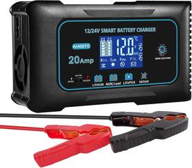 Ef-20 Haisito Battery Charger 0-20a 12v And 24v Lithium Lifepo4 Lead Acid Agm/gel/sla Sma