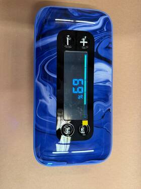 Halo 044435926856 Bolt Air 1750 Portable Car Battery Jump 130 Psi Compressor - Blue Marble
