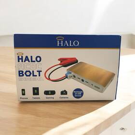 801108062 Halo Acdc Bolt 58830 Portable Battery Jump Starter Power Bank With Ac Outlet -grey