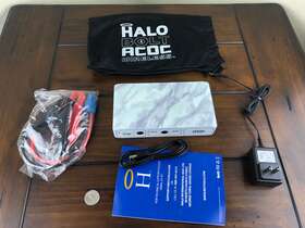 44400mwh Halo 811279034029 Bolt Acdc Wireless White Marble Portable Jump Start Charging Led
