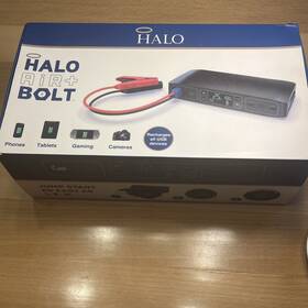 Halo 840056131675 Bolt Air Portable Power Jump Starter Compressor Flood Light New Blk
