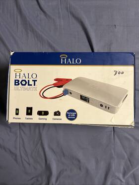 Hal-pbk-0007 Halo Bolt Ultimate Portable Jump Starter Air Compressor - Blue