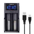 Hc-uv006-bk Doca Universal Battery Charger Lcd Display Speedy Rechargeable Batteries For