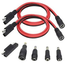 Hf-saed-0002 Hcfeng 14awg Sae To Dc Power Cable With Dc8 0.9/6.5 3/5.5 2.5/4 1.7/3.5