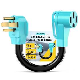 Hg1-14-30p Hilinego Hg1-14-30p/14-50r Nema 14-30p To 14-50r Ev Charger Adapter Cord 30 Amp Dryer 50 Conv