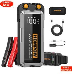 5261716130 Hompow Honpow Car Battery Jump Starter 6000a Powerful 12v Portable Box