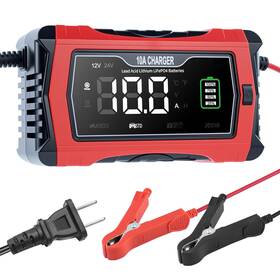 Hosyond 768572762893 Smart Battery Charger 10a 12v And 24v Trickle Maintainer