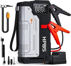 Hpbs-h2500 Hpbs Car Jump Starter With Air Compressor 5000a