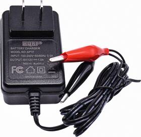 Hqrp 884667472727 Fully Automatic 6v / 12v Sealed Lead Acid Smart Battery Charger Sla Maintaine