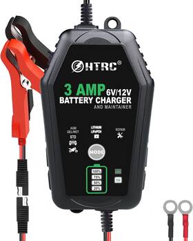 Htrc-h 313102447421 3-amp Car Battery Charger 6v And 12v Smart Fully Automatic Main