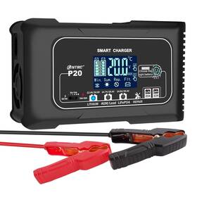 P20-2 Htrc 20-amp Smart Battery Charger Lithium Lifepo4 Lead-acid Agm/gel/sla.. Car Bat