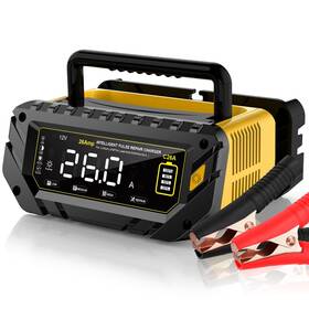 Sq26an Htrc 26 Amp Car Battery Charger 6v/12v/24v Lead-acid Lithium Lifepo4 Smart Batt