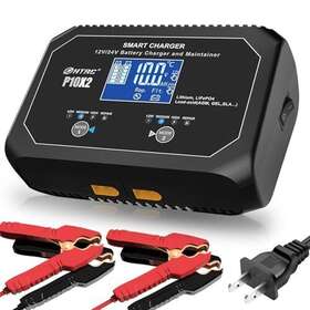 Htrc Yhp10x2 20-amp 10-amp Per Bank Dual Smart Automotive Charger Fully-automatic Car