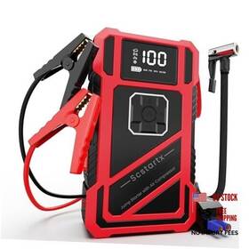 Cqb-1208 Huizhou Huiheng Technology Co. Ltd. 3000a Peak Car Jump Starter With 150psi Air Compressor Smart Cable Red