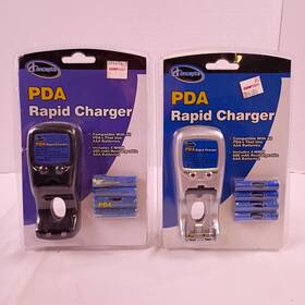 I Concepts 071331614464 Iconcepts Pda Rapid Charger 4 Nimh 600 Mah Rechargeable Aaa Batteries Lot Of 2