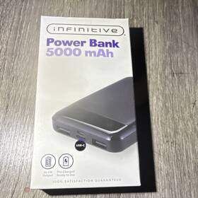 826837 Infinitive Power Bank 5000 Mah Usb-c Usb-a Micro-usb 10.5w Portable Charger