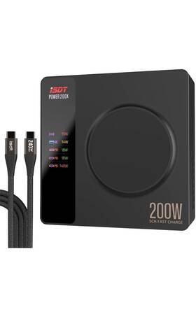 200w Isdt 971337051727 Power 200h Usb C Charger Max Output Phone Black New Open Box
