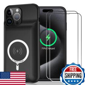 B0cffgf3t2 Jbubn Iphone 15 Pro Max Wireless Charging Case 12000mah Portable Battery Qi