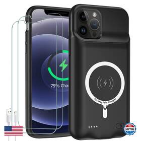 B0cl6hxhzj Jbubn Apple Iphone 12/12 Pro 10000mah Battery Case Wireless Charger Black