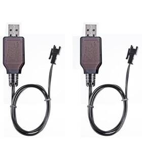 4.8v-sm-2p Jiechun 2pcs Sm-2p Positive Usb Charging Cable For Rc Car 4.8 V 250ma Ni-mh Ni-cd