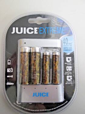 Jerhoj421002 Juice Batteries Rapid/smart Usb Starter Kit 1500 Cycle 2-aa Plus 2-aaa Camo