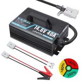 Mmt730-2 Kaisal 40a Fast Smart Battery Charger 14.6v For Rvs Off Grid Lithium Lifepo4 Us