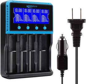 1071035 Keenstone 18650 Battery Charger Smart Universal Lcd Display For Recharg