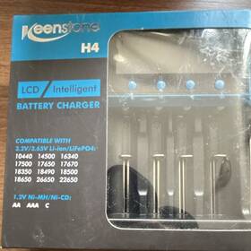 C014 Keenstone H4 Lcd Intelligent Battery Charger Aa Aaa C Usb Li-ion 4-bay