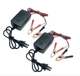 Khui-uah 726929039944 2pc 12v Battery Charger And Maintainer With Short Circuit Protection Smar