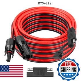 B0dzwx5t2q Kimbluth 10awg Solar Panel To Sae Adapter Cable 25ft Connector Battery