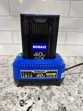 245-06 Kobalt 40-06 40v Max Lithium Charger Krc And Battery 2.5 Ah Kb