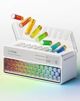 Mip-klig-801 Kuqi Trading Co. Ltd. 8-slot Aa Aaa Battery Charging Station And Organizer 8 Bay Charger Only No Plug