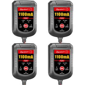 Leicestercn 765147772592 4-pack Trickle Battery Charger 12v 1100ma Smart Car