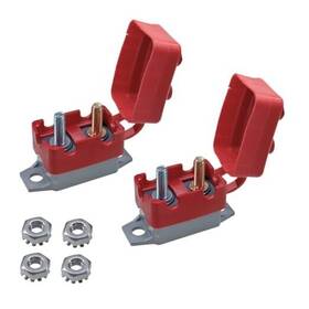 Lhdos-lds-158 Lhdos 2pcs Dc 12v-24v Automatic Reset Circuit Breaker With Cover Stud Bolt Car 20a