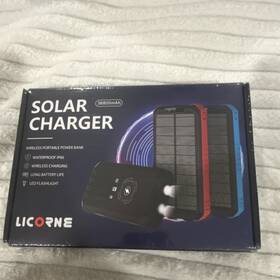 X0033ci9ur Licorne Solar Charger 36800mah Wireless Portable Power Bank Usb