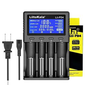 Liitokala 989109574800 4 Bay 18650 Charger With Lcd Digital Display Universal Battery For 26